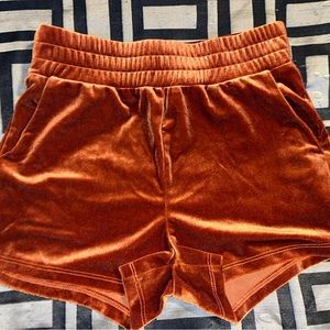 Cute velvet shorts,high waisted,medium,stretchy waistband,flowy/soft material